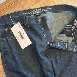 Edun jeans dark blue Eclipse straight leg